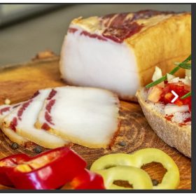 Hausgemachter geräucherter Speck 350g