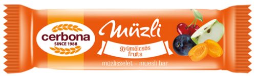 Cerbona müzliszelet gyümölcsös 20g
