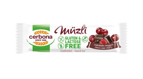 Cerbona müliszelet gluténmentes étcsoki-meggy 20g