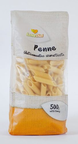 LoveDiet Penne gluténmentes száraztészta 500g