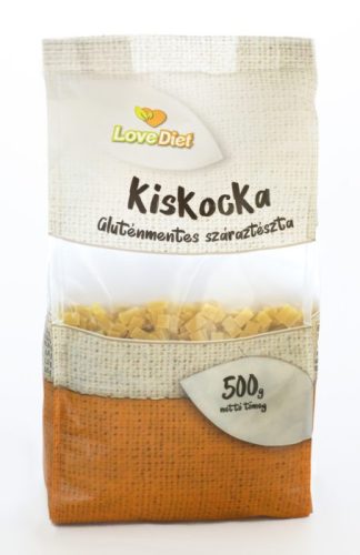 LoveDiet Kiskocka gluténmentes száraztészta 500g