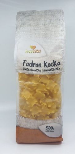 LoveDiet Fodroskocka gluténmentes száraztészta 500g