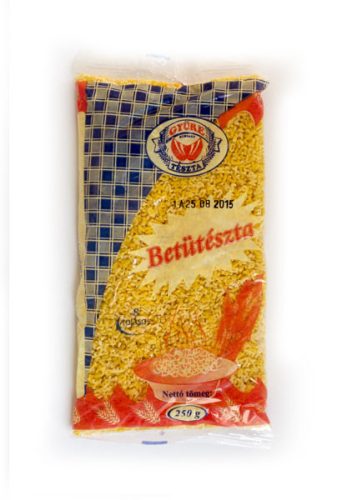 Gyüre tészta Betűtészta 250g