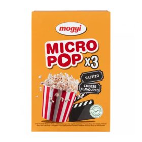   Mogyi Micro Pop mikrohullámú sütőben elkészíthető sajtízű pattogatni való kukorica 3 x 100 g (300 g)