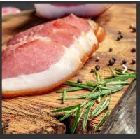 Hausgemachter geräucherter "englischer" Speck